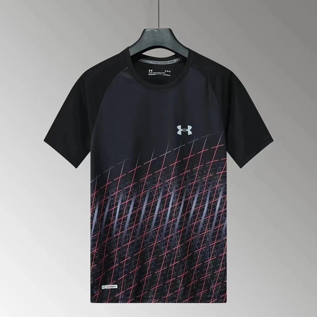 Under Armour Under Armour Threadborne T-Shirt Black/Red Sporty Black - 1