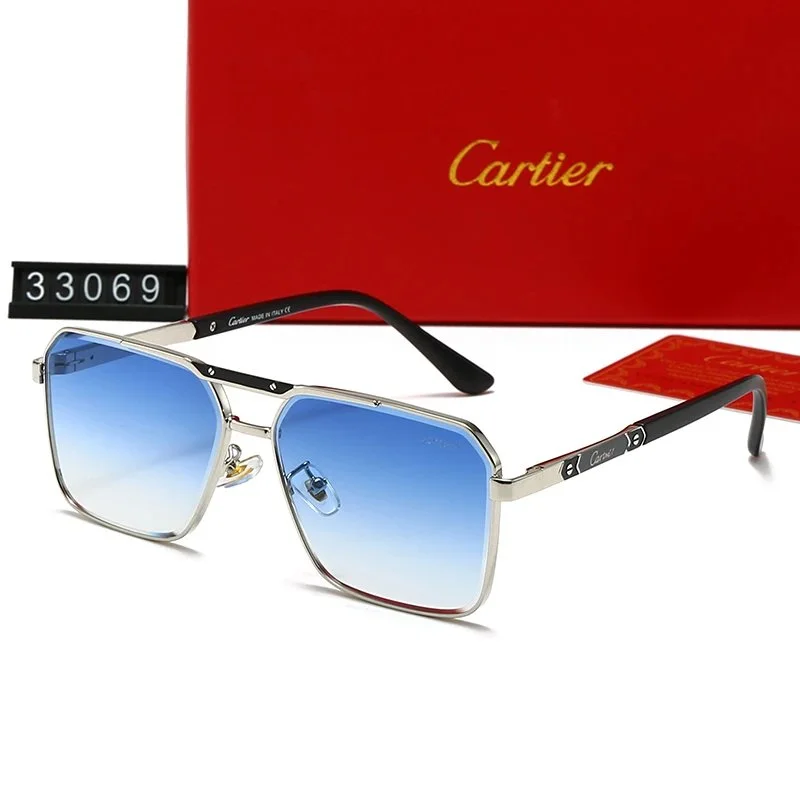 Cartier Cartier Soleil Blanc Gradient Blue Sunglasses Blue - 1