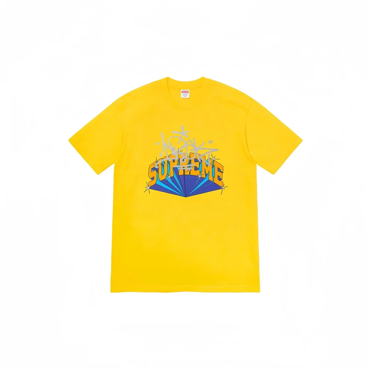 Supreme Supreme Yellow 'Supreme' Graphic T-Shirt Yellow - 1