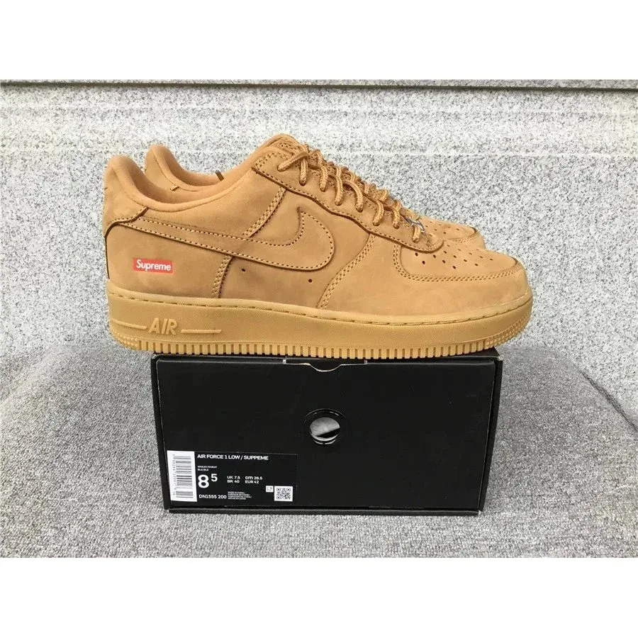 Nike Nike x Supreme Air Force 1 Low Wheat Sneakers Brown