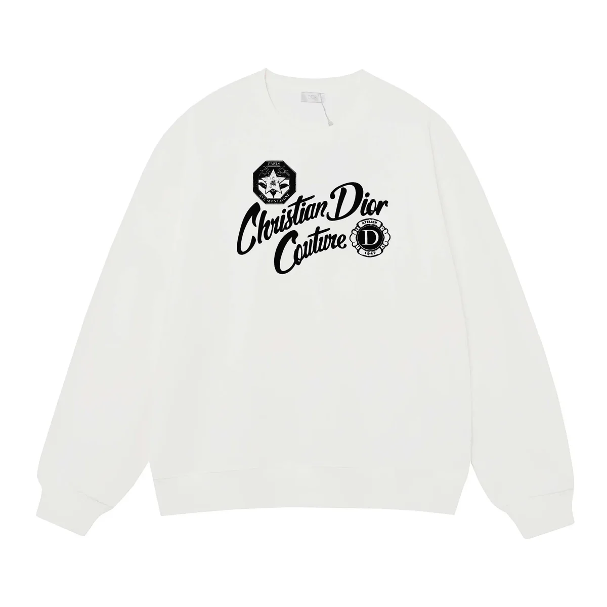 Dior Christian Dior Couture White Logo Sweatshirt White - 1