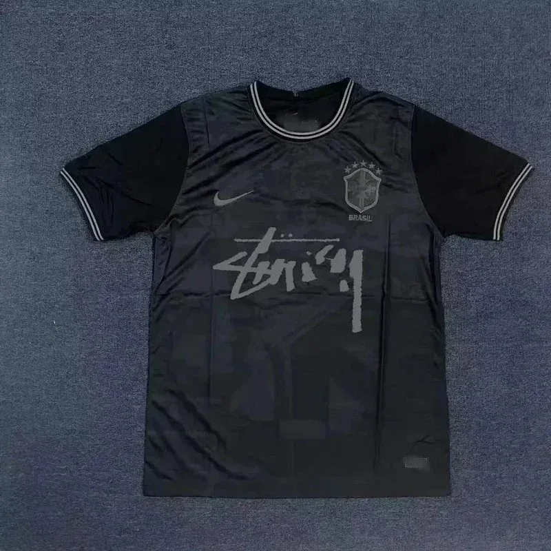 Nike Nike Stussy Brazil Jersey Black/White T-Shirt Black - 1