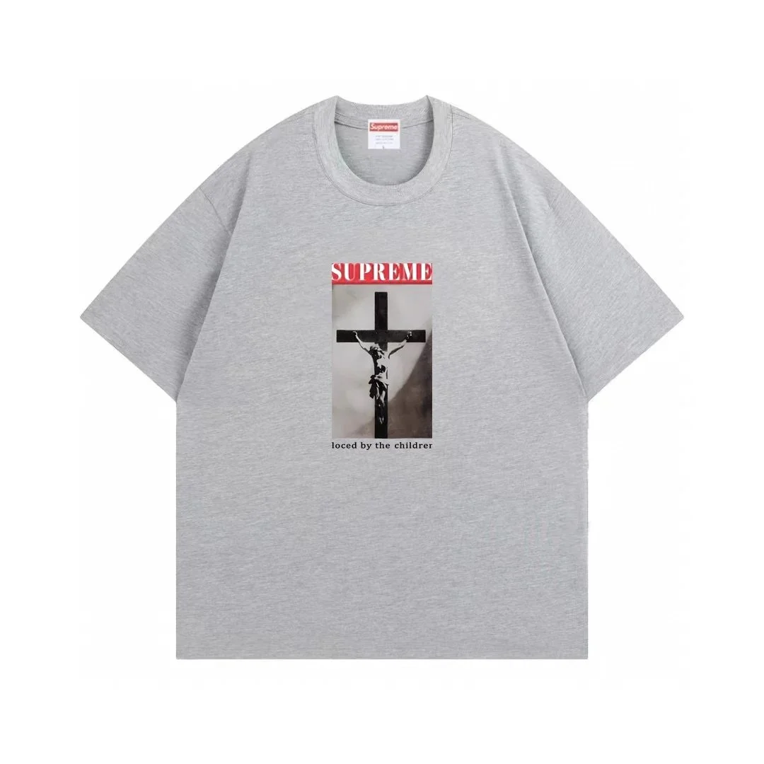 Supreme Supreme Crucifix Graphic T-Shirt Grey Grey - 1