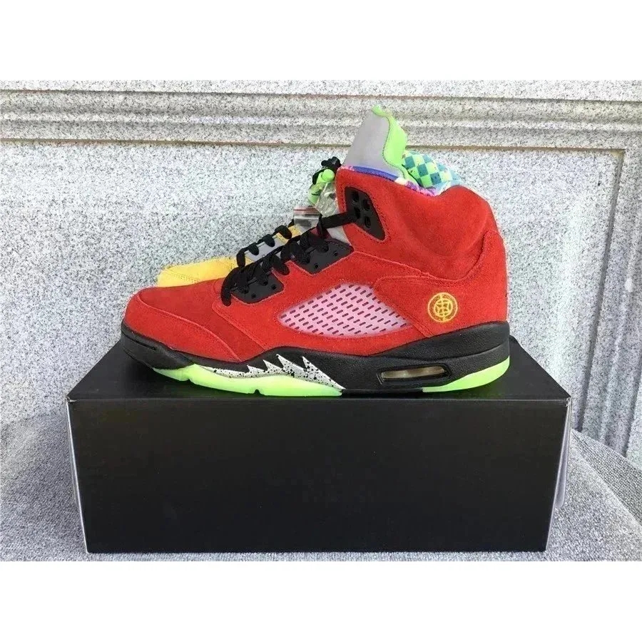Nike Nike Air Jordan 5 'Chicago' Red/Green Sneakers Red - 1
