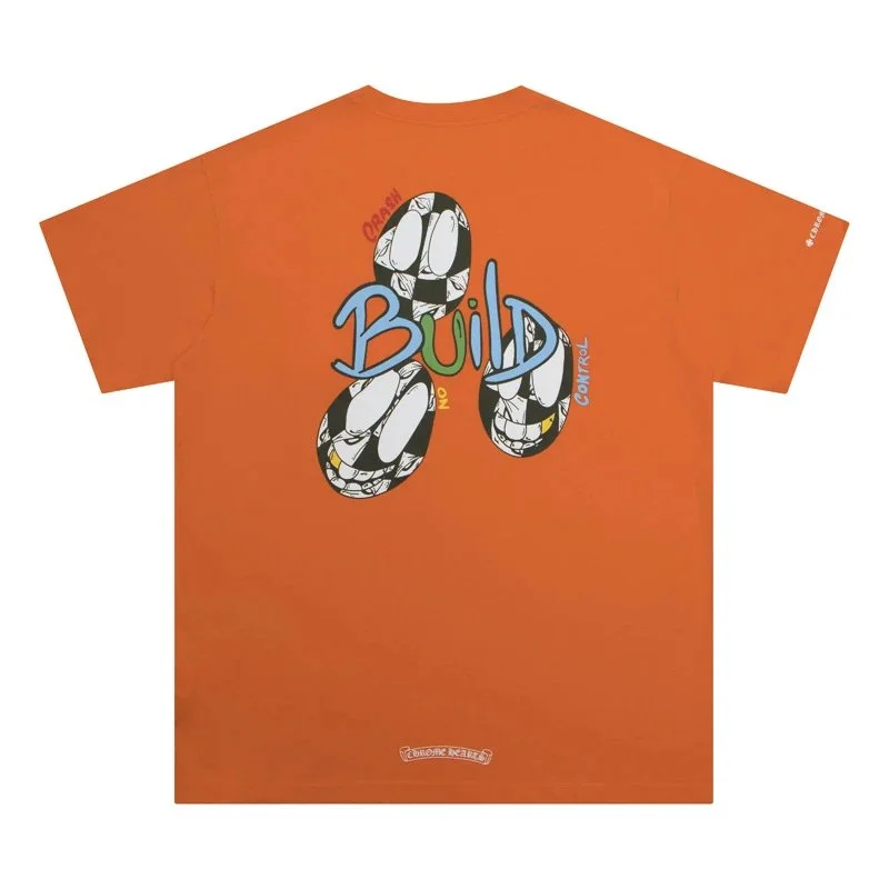 Chrome Hearts Chrome Hearts Build Control Orange T-Shirt Orange - 1