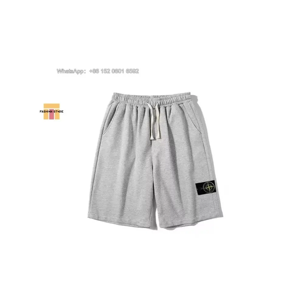 Stone Island Stone Island Heather Grey Sweat Shorts Grey