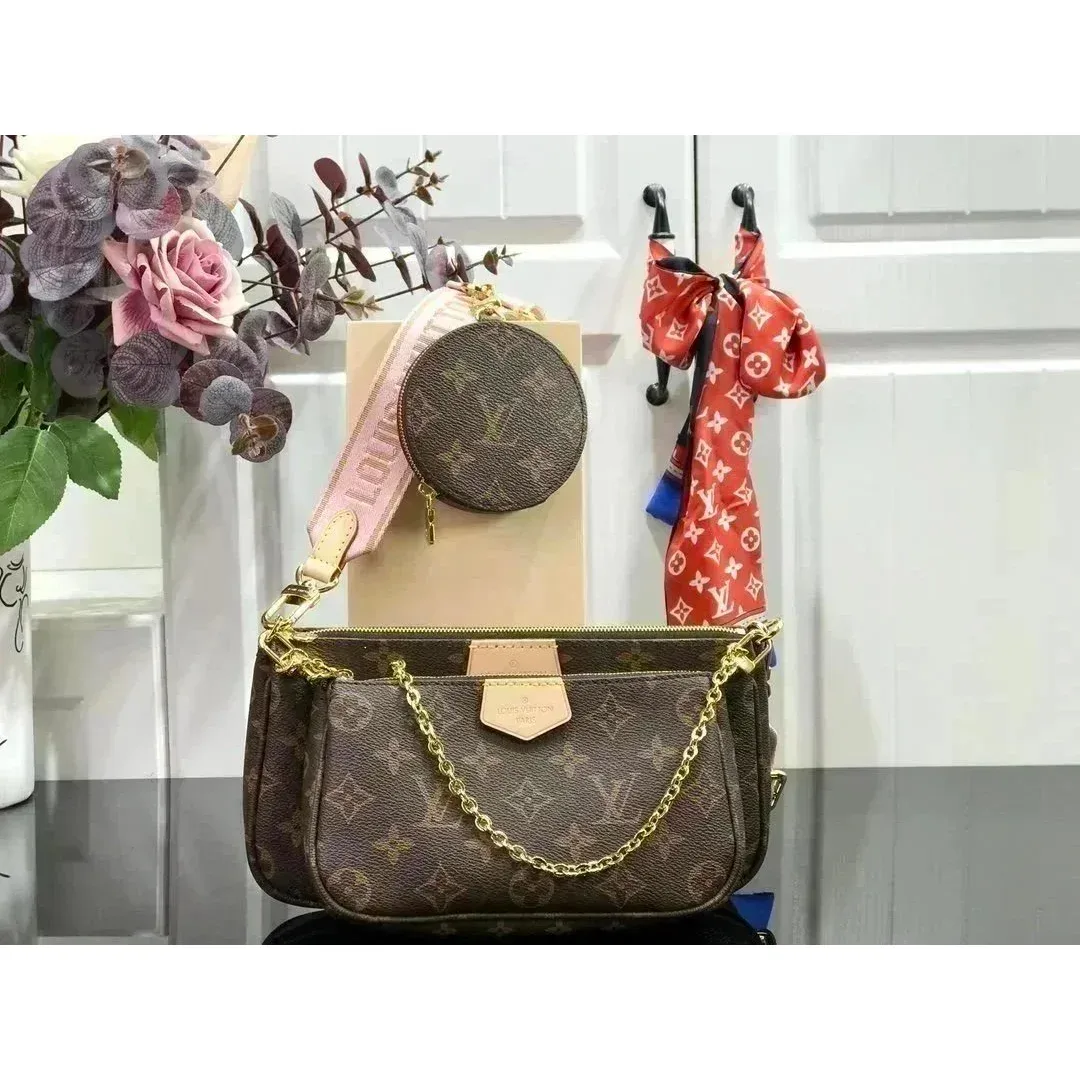 Louis Vuitton Louis Vuitton Multi Pochette Accessoires Monogram Brown Shoulder Bag Brown
