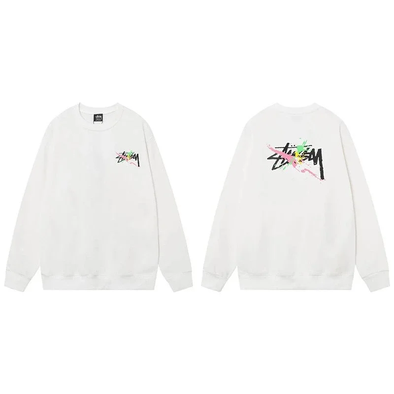 Stussy Stussy Stüssy Bear White Crewneck Sweatshirt White - 1