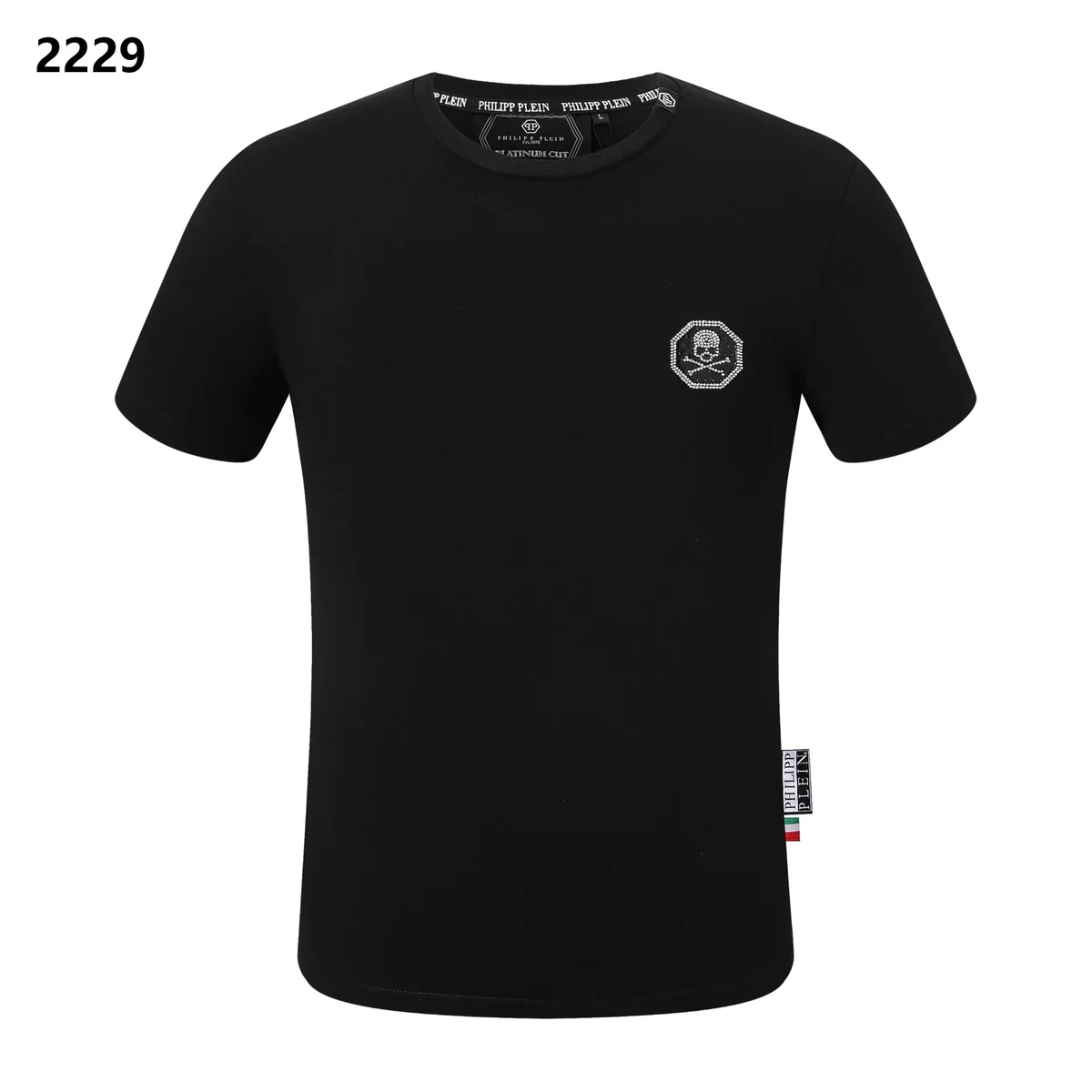 Philipp Plein Philipp Plein Skull Embroidery T-Shirt Black Black - 1