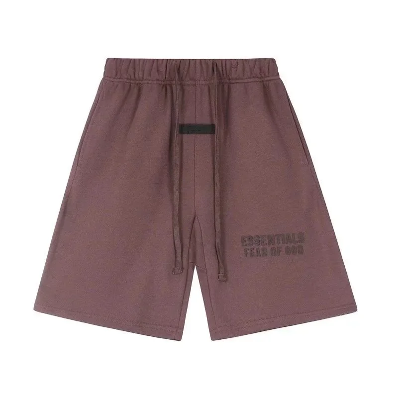 Fear of God Fear of God Essentials 2411暗紫色(硅胶字母) Shorts Purple - 1