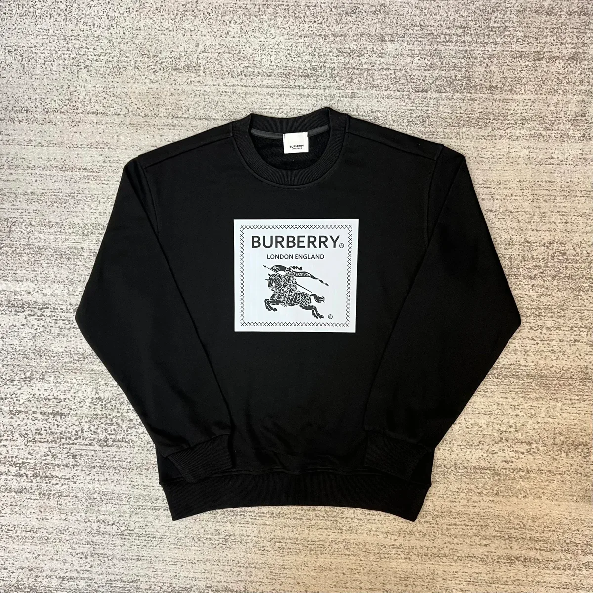 Burberry Burberry Knight Black Crewneck Sweatshirt Black