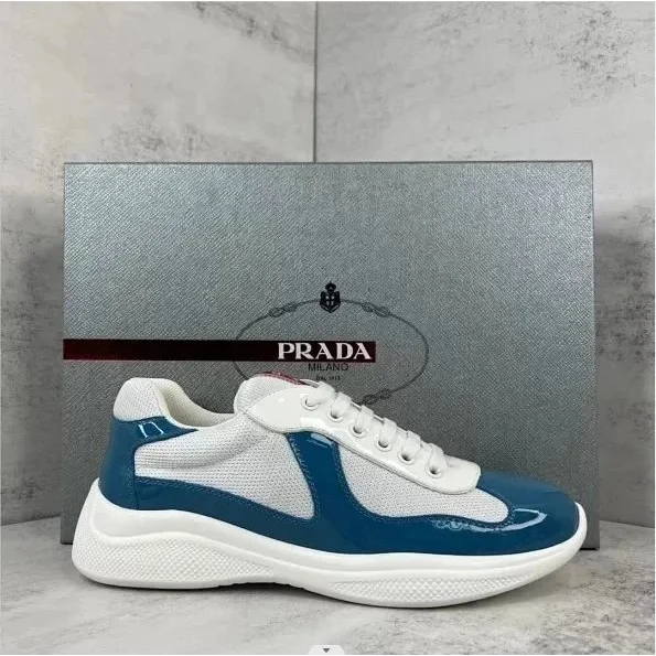 Prada Prada Runners Blue & White Sneakers Blue - 1