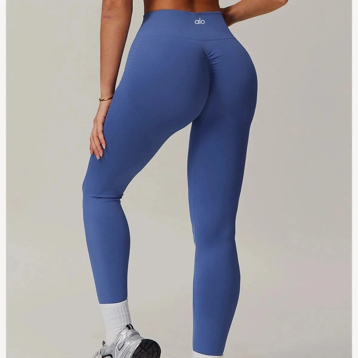 Alo Yoga Alo Yoga Leggings Blue Purple Purple - 1