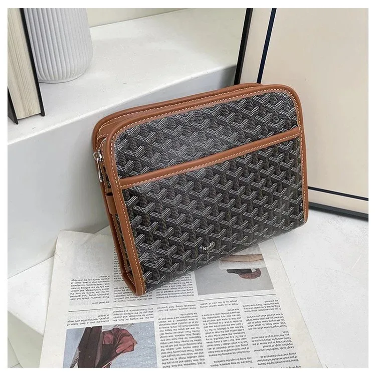 Goyard Goyard YARD Goyardine Clutch Bag 210842 Brown Brown