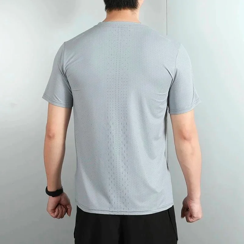 Other Grey Solid Short Sleeve T-Shirt Grey - 1