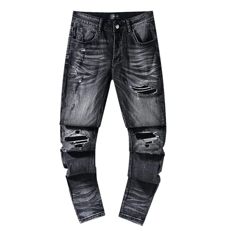 Other Distressed Black Ripped Jeans Black - 1