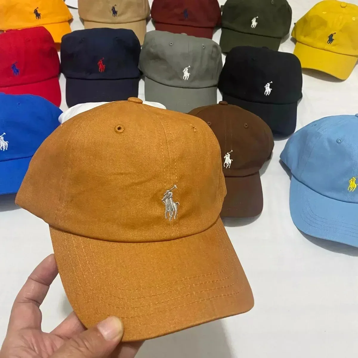 Polo Ralph Lauren Polo Ralph Lauren Classic Logo Rust Cap Brown