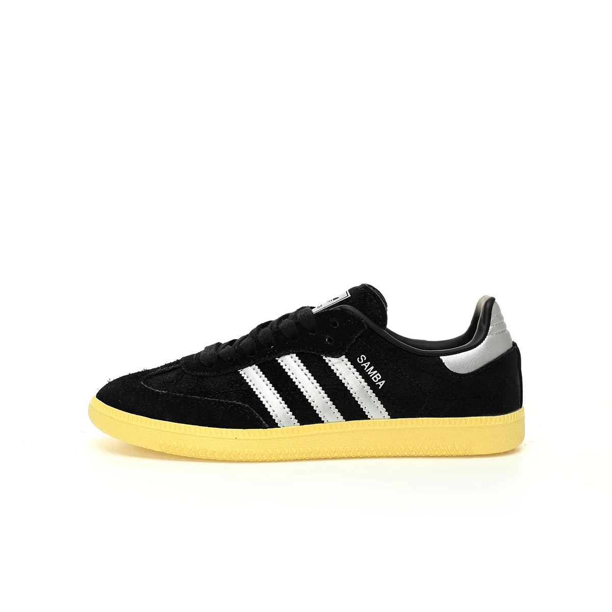 Adidas Adidas Samba Sambo Leather Black Silver Yellow Sneakers Black - 1