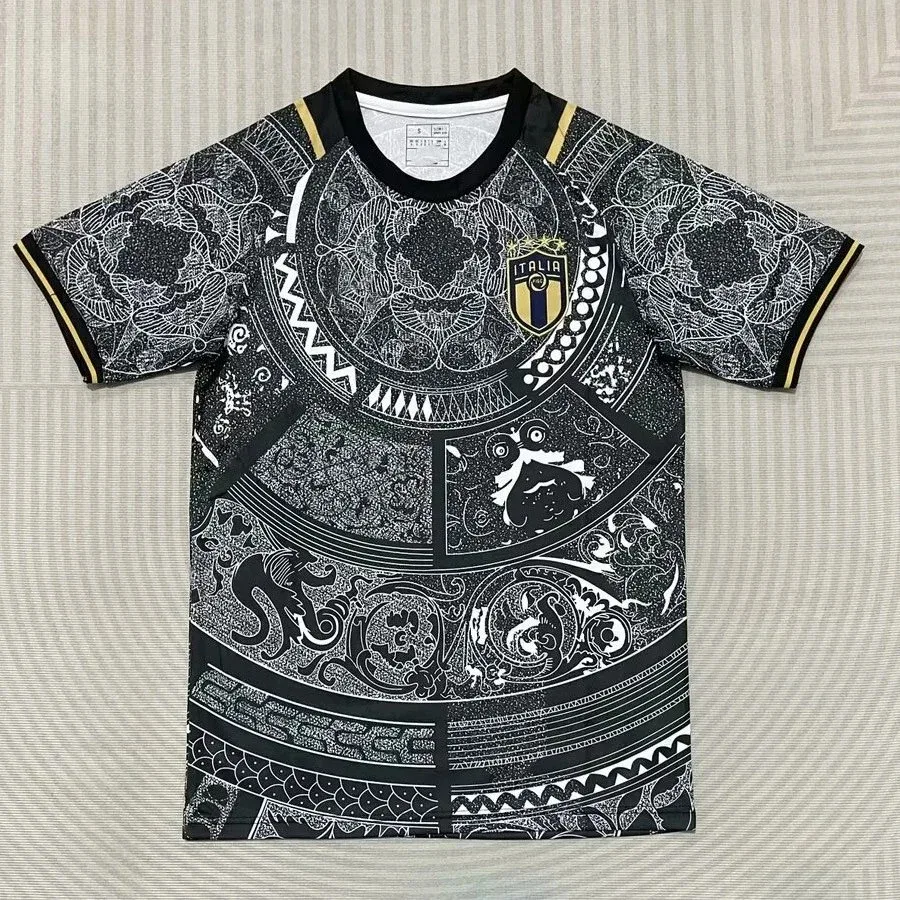 Other Black Gold Italia Jersey Football Shirt Black - 1