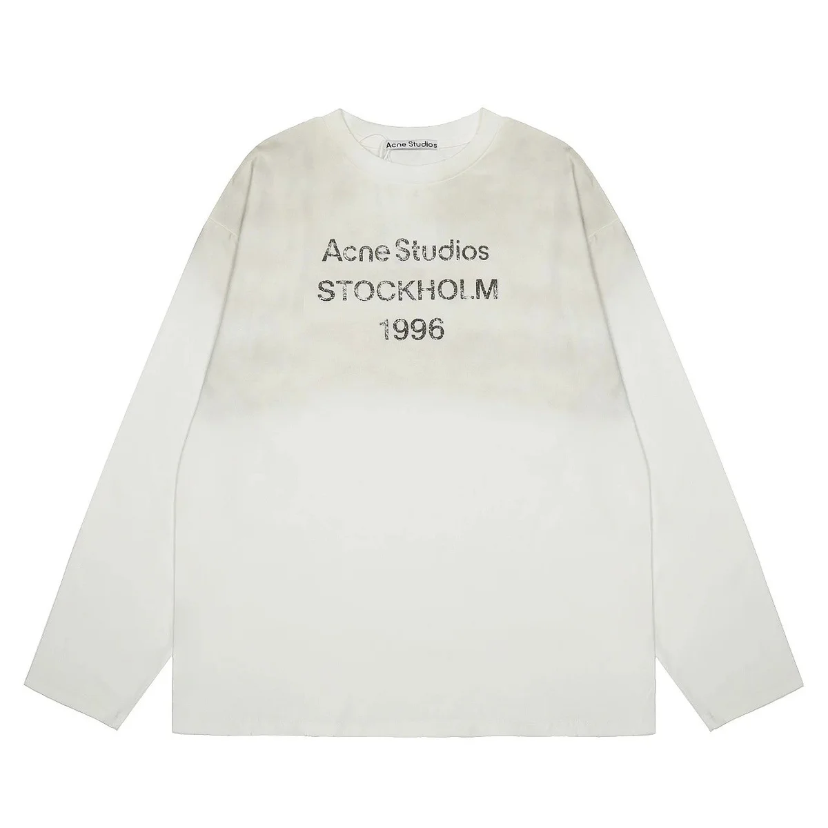 Acne Studios Acne Studios Stockholm 1996 White Long Sleeve T-Shirt White - 1