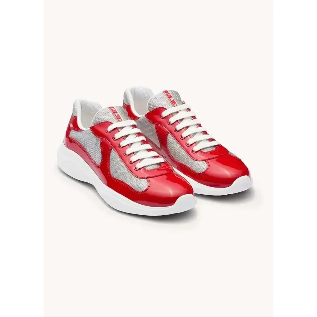 Prada Prada Runners Red/Silver Sneakers Red