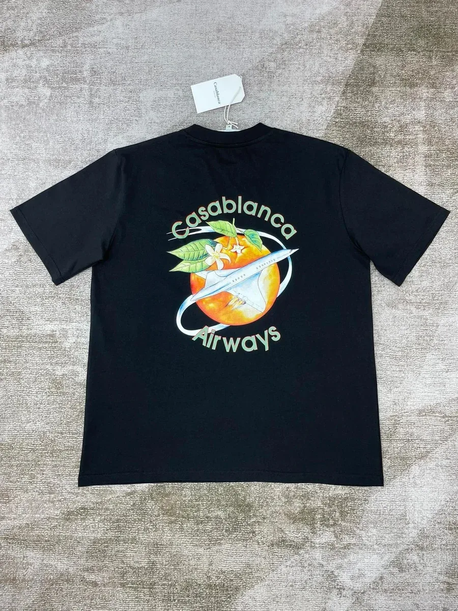 Casablanca Casablanca Airways Black T-Shirt Black - 1