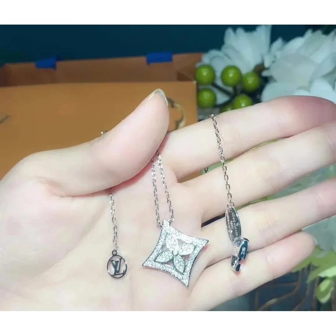 Louis Vuitton Louis Vuitton Monogram Silver Necklace Silver
