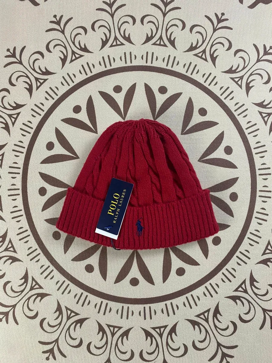 Polo Ralph Lauren Polo Ralph Lauren Red Cable Knit Beanie Red - 1