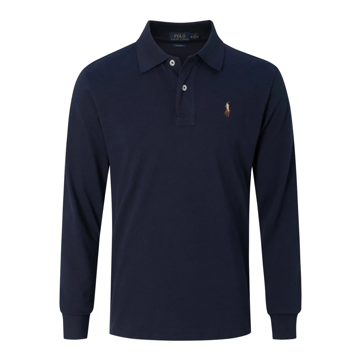 Polo Ralph Lauren Polo Ralph Lauren Navy Long Sleeve Polo Shirt Navy - 1