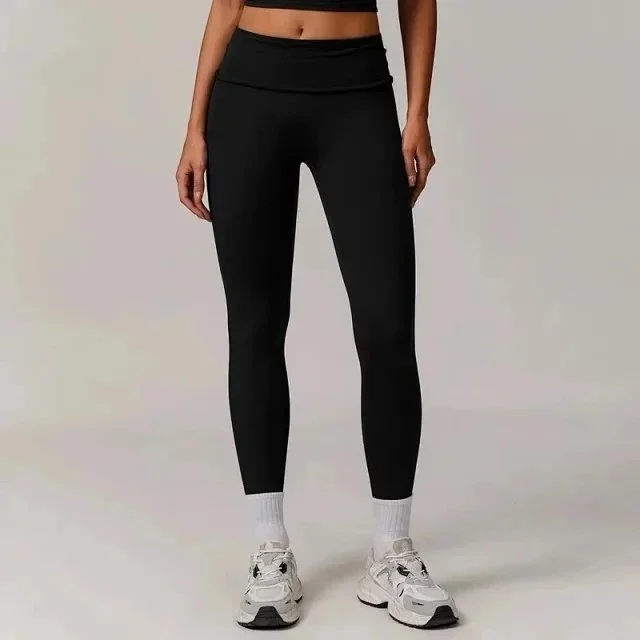 Other Black High-Waist Leggings DCK8998-1 Bottoms Black - 1
