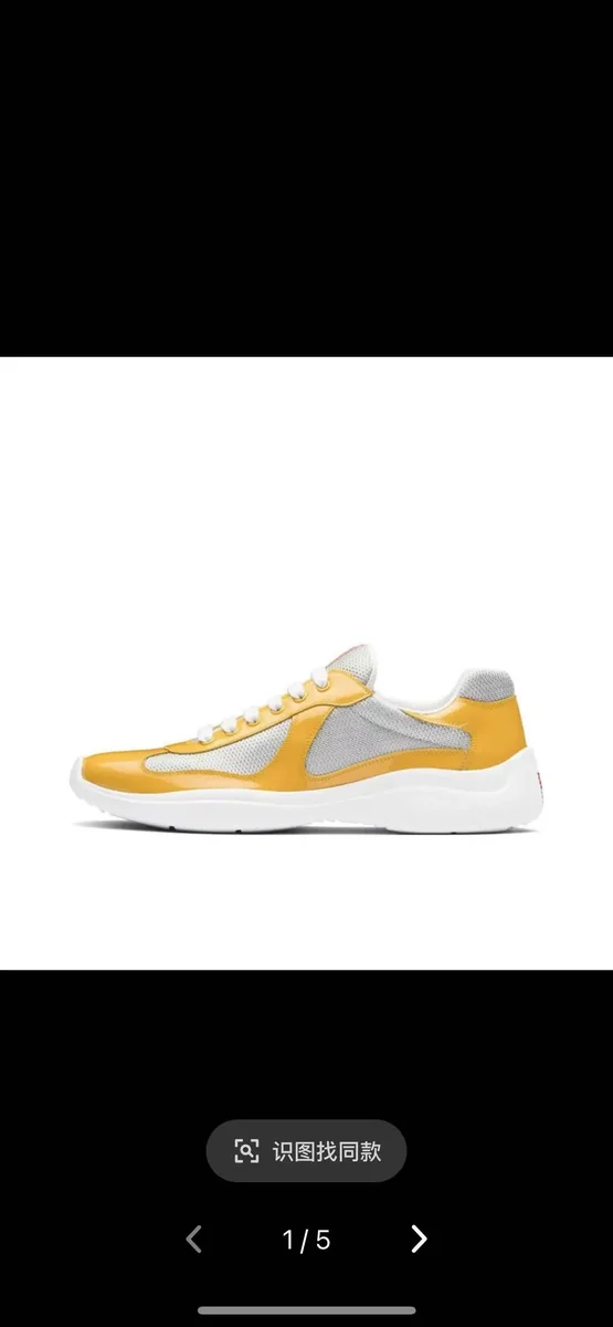 Prada Prada Re-Nylon Yellow/Grey Sneakers Yellow