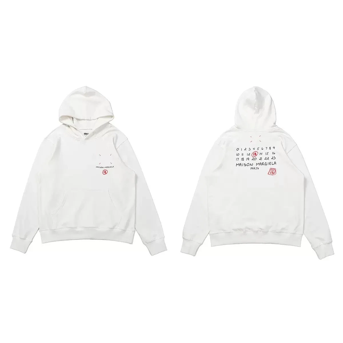 Maison Margiela Maison Margiela White Tabi Hoodie White - 1
