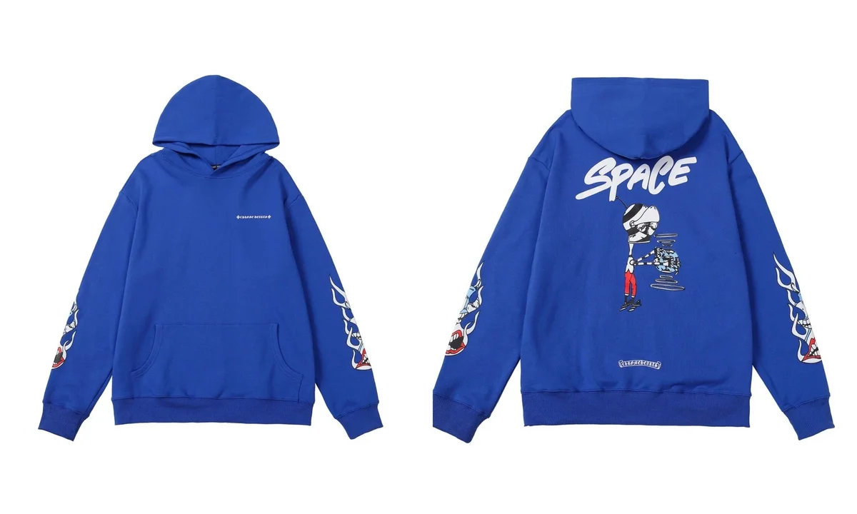 Chrome Hearts Chrome Hearts Space Hoodie Royal Blue Blue - 1