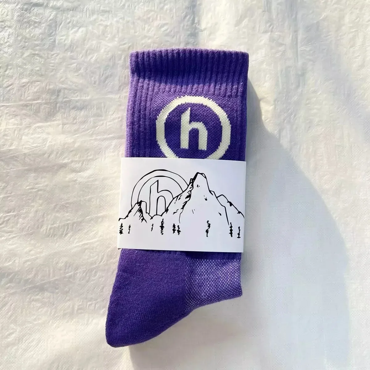 Other Purple White H-HOH0013 Socks Purple - 1