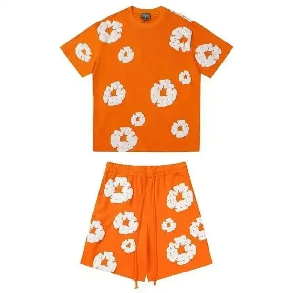 Other Orange White Floral Print Set ZJ-31 Co-ord Set Orange - 1