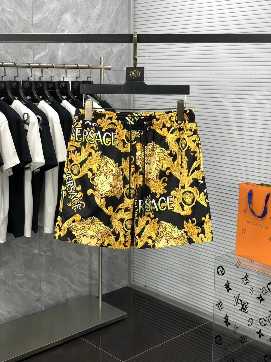Versace Versace Medusa Black/Gold Shorts Black