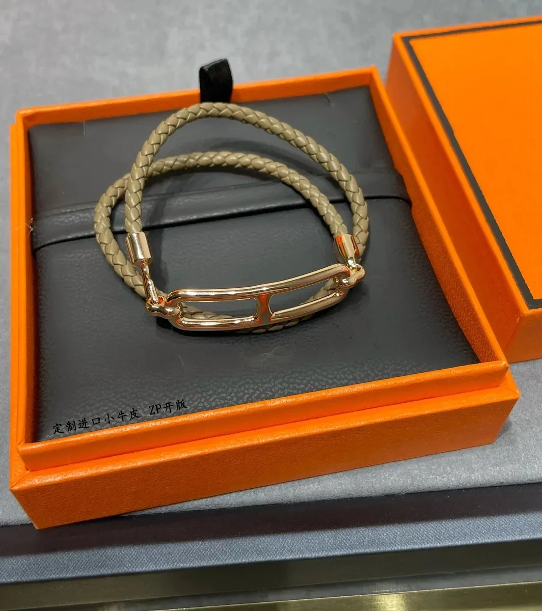 Hermès Hermès H 19 Beige Gold Bracelet Beige