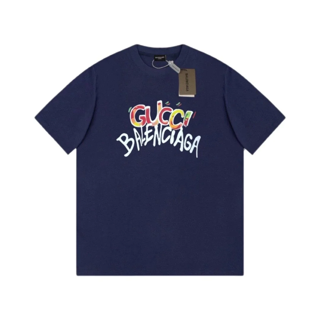 Balenciaga Balenciaga Gucci x Balenciaga Navy T-Shirt Navy - 1