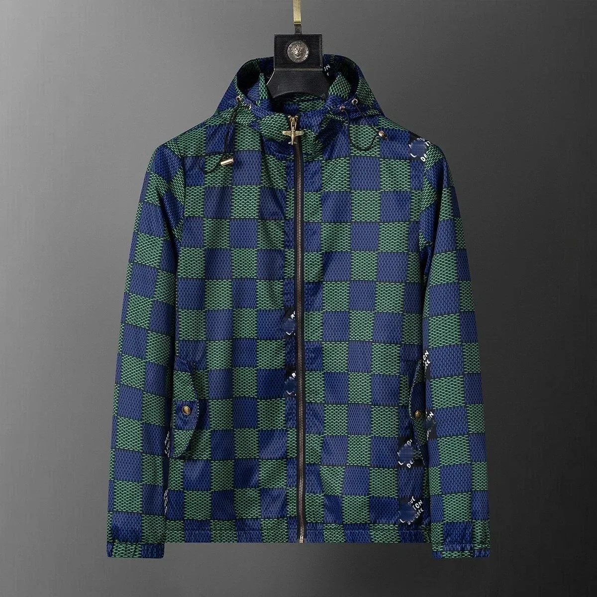 Burberry Burberry Vintage Check Navy & Green Hooded Jacket Multicolor - 1