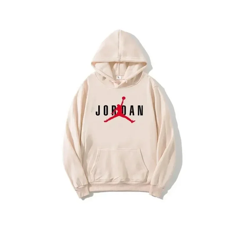 Jordan Jordan Air Jordan Hoodie Beige Jumpman Logo Sweatshirt Beige - 1