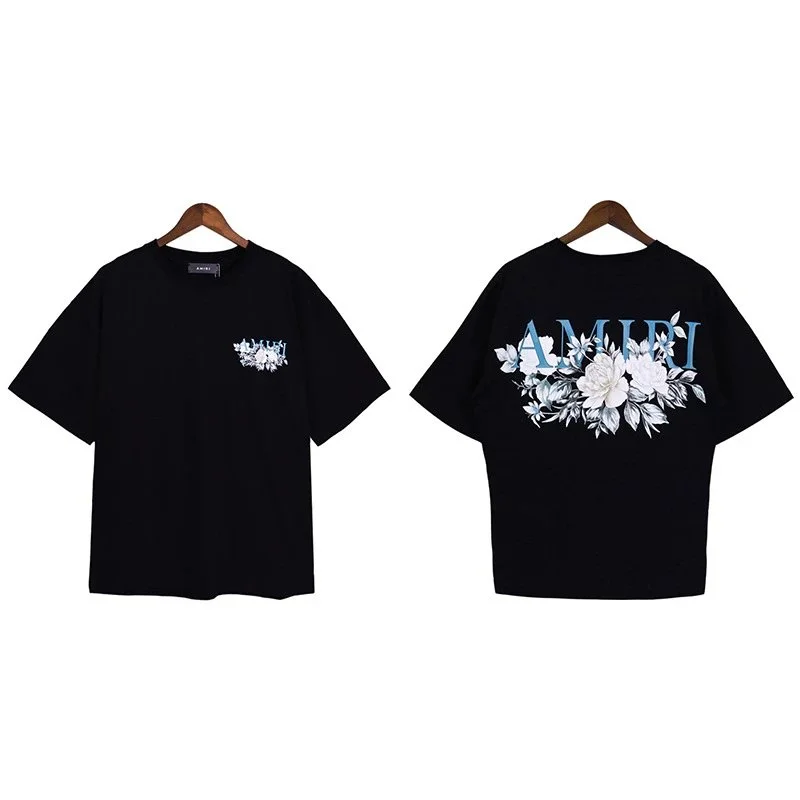Amiri Amiri Black Floral T-Shirt Black - 1