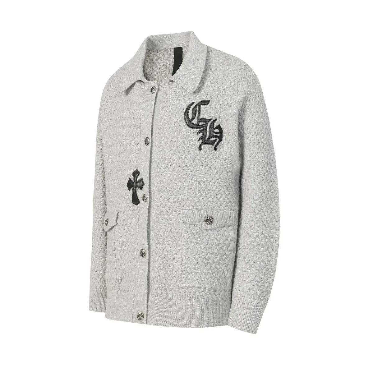 Chrome Hearts Chrome Hearts CH Cross Silver Cardigan Silver