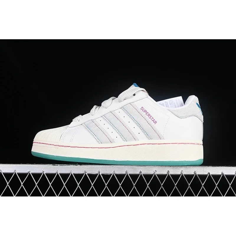 Adidas Adidas Superstar White/Blue Green Sneakers White - 1