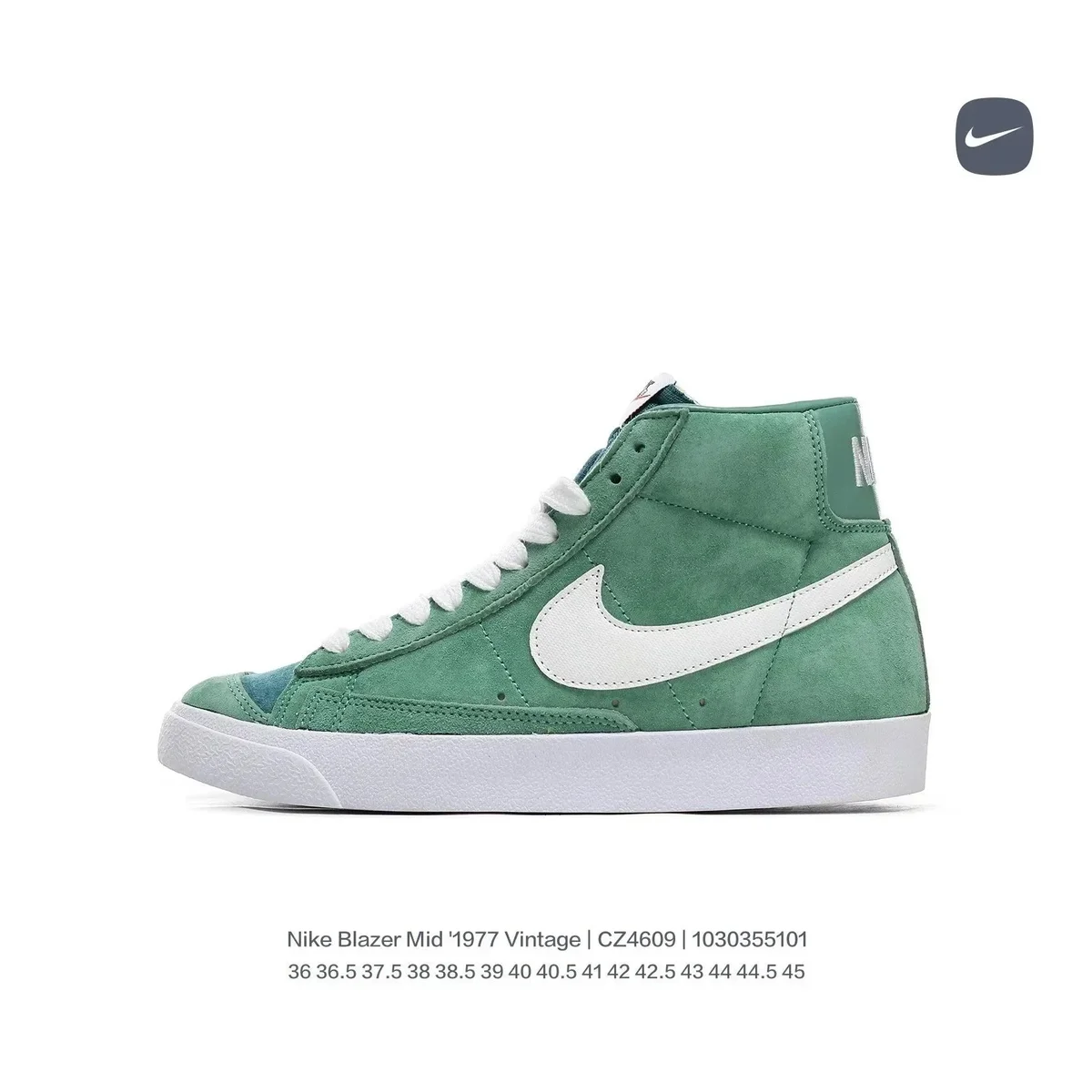 Nike Nike Blazer Mid 1977 Vintage Sage Green/White Sneaker Green