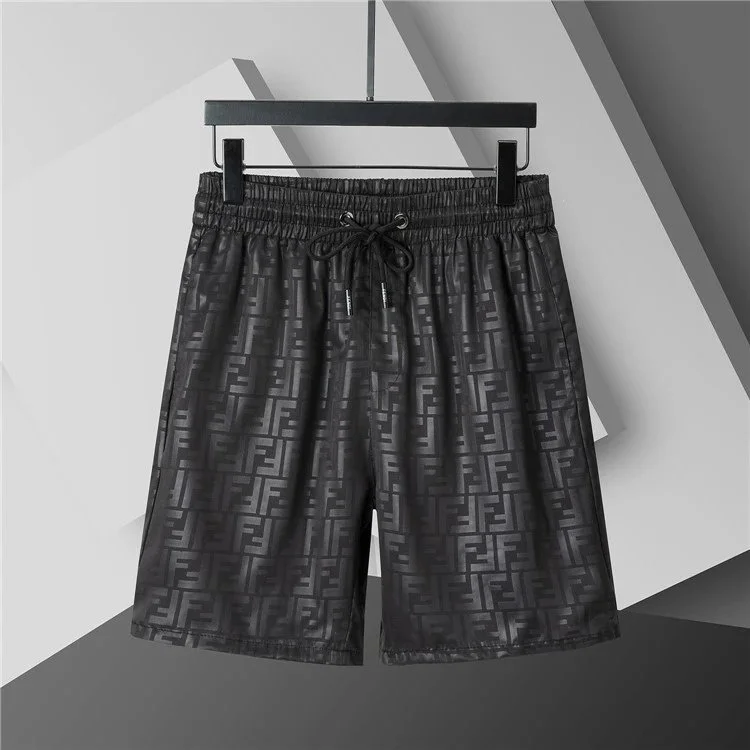 Fendi Fendi Iconic FF Logo Shorts 3815 Black Black - 1