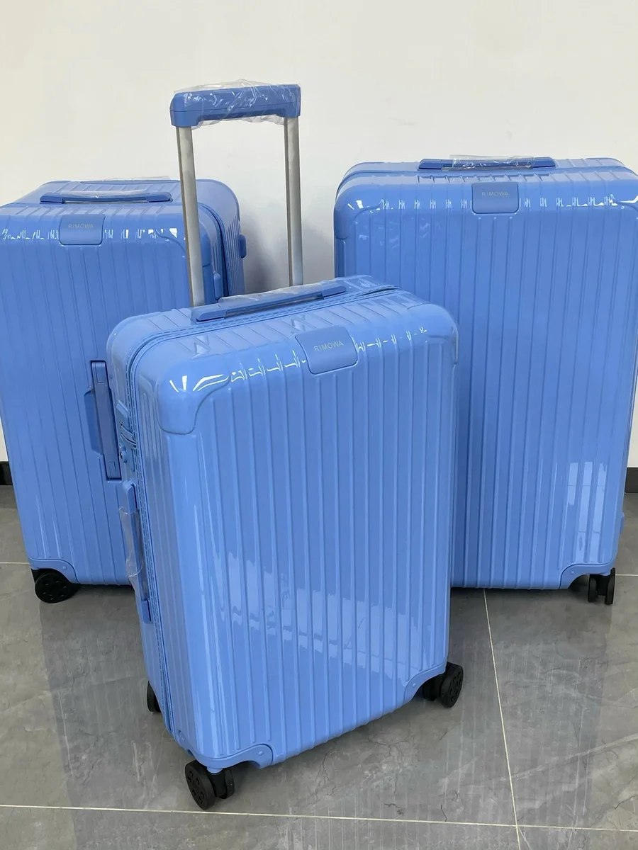 Rimowa Original Blue Ribbed Luggage Set