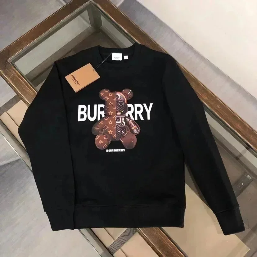 Burberry Burberry TB Monogram Teddy Bear Black Sweatshirt Black