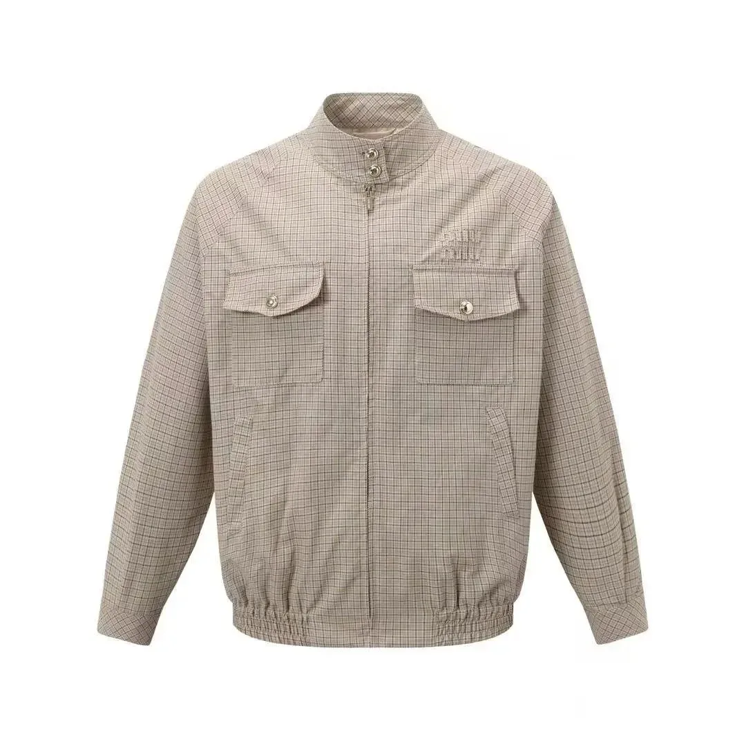 Maison Mihara Yasuhiro Maison Mihara Yasuhiro Beige Checkered Jacket Beige - 1