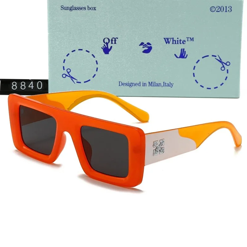 Off-White Off-White OW100 Orange Rectangle Sunglasses Orange - 1