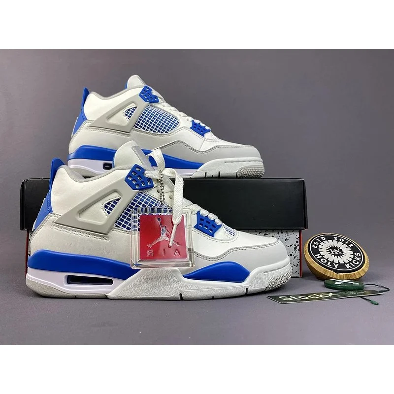 Jordan Jordan Air Jordan 4 White/University Blue Sneakers White